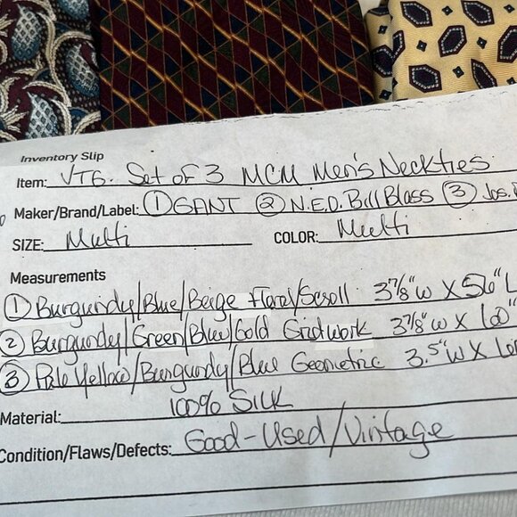 Men's Necktie Set of 3 100% Silk Business Dinner Date MobBoss CEO Hipster - Picture 2 of 9